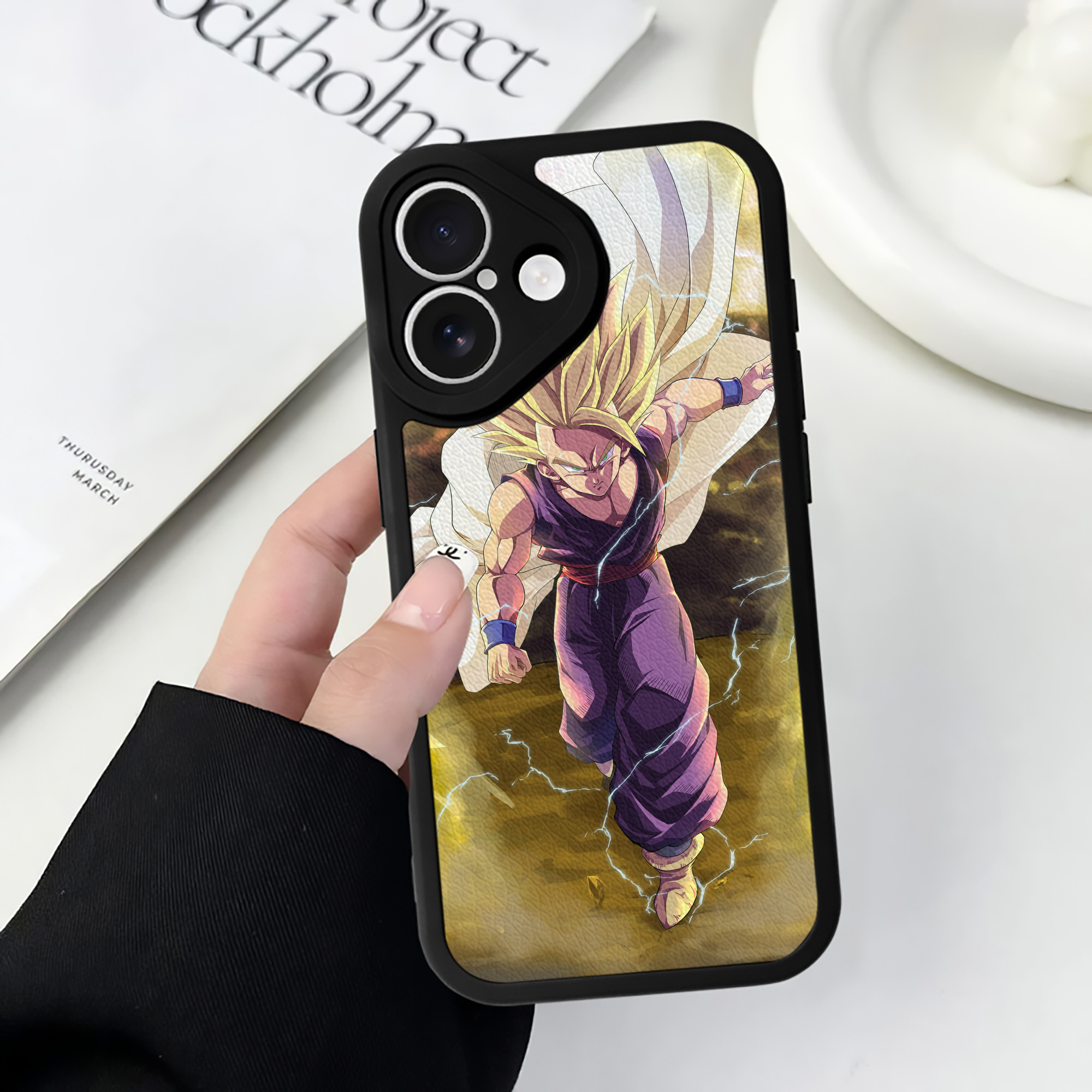 （画像用） ドラゴンボール DRAGON BALL 【iPhone 16シリーズ対応】シリコンスマホケース（レザー調） 材質：シリコン
